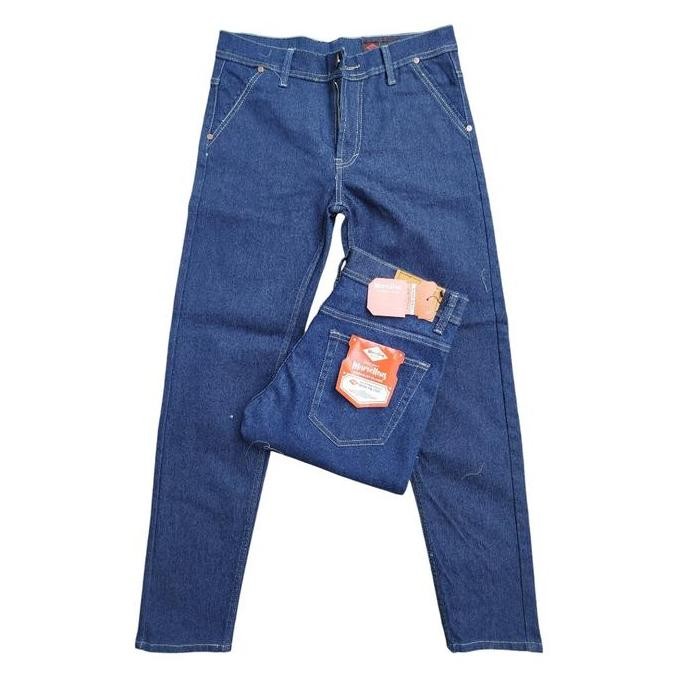 

Celana Jeans Pria Slimfit Pensil - Warna Biru Denim Stretch Nyaman Garment Streetwear