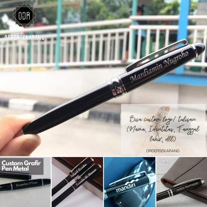 

Pulpen Luxury Ordersekarang Pena Ballpoint Bolpoin Custom Grafir Laser Logo Nama Souvenir Hampers Gift Kado Hadiah Pernikahan Wedding Perusahaan New Stok