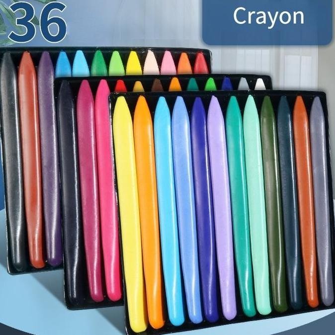 

Crayon Anti Air Tidak Kotor Pensil Warna 12 Warna Set Alat Tulis Anak