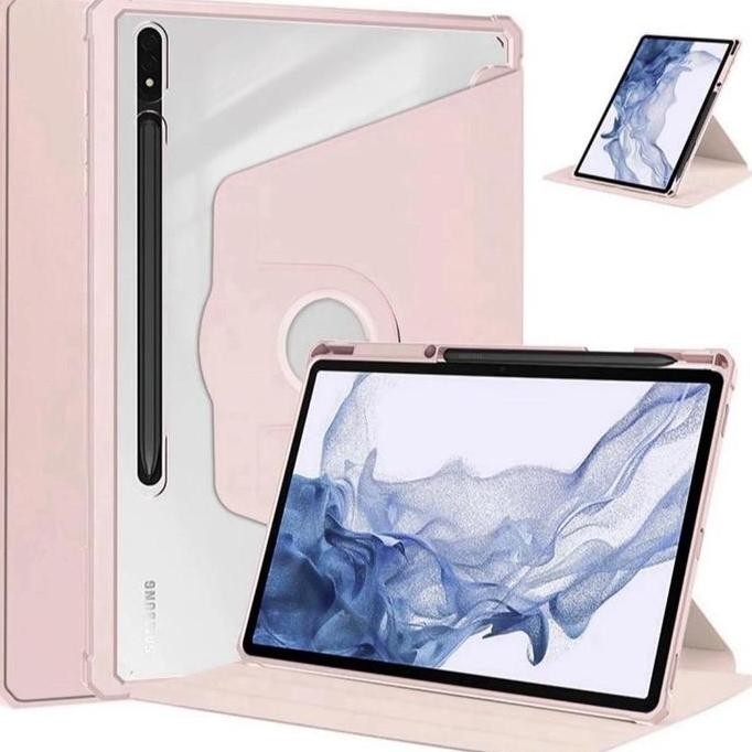 

Flip Cover Bening Putar + Slot Pensil Untuk Redmi/Mi/POCO/Huawei Pad 10-12 Inch 2024
