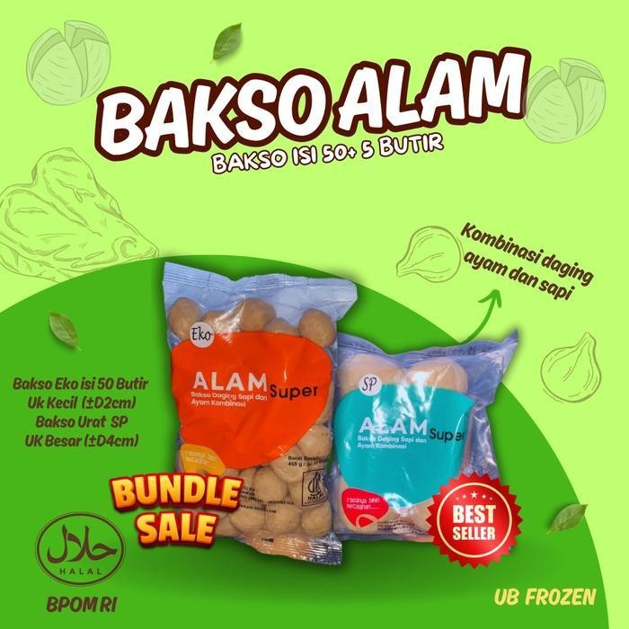 

RKM Paket Baso Super isi 50butir + 5butir urat Food