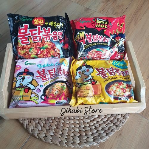 

Rkm Samyang Mie Instan Hot Chicken Ramen Original , Buldak Carbonara , Extra Hot , Cheese , Jjajang , Ramen , Stew , Mala , Korea