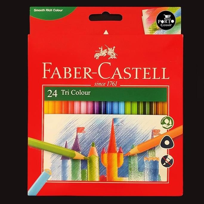 

Pensil Warna Faber Castell 24 Warna Panjang Classic Water Colour Original
