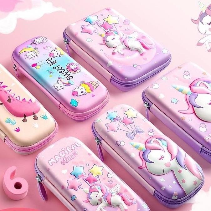 

Kotak Pensil Anak Waterproof / Kotak Pensil Motif Unicorn New Stok
