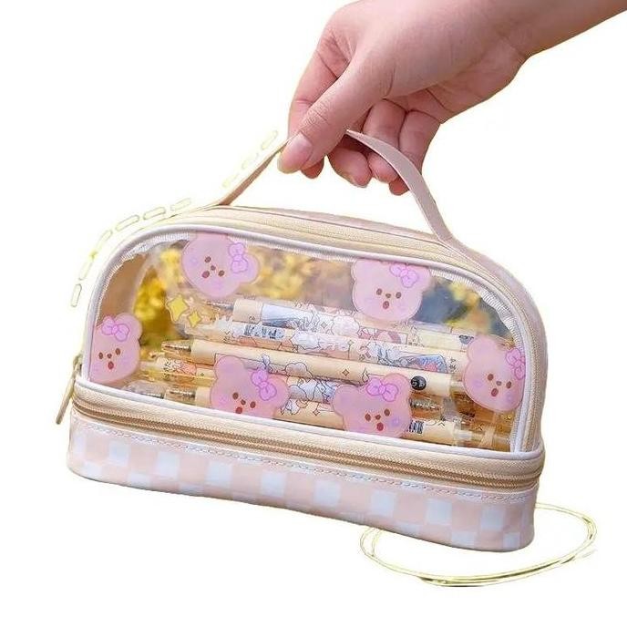 

Grosiran Omygoose Tempat Pensil Transparan Pen Case Anak DCW 65