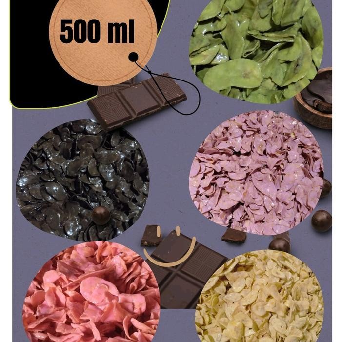 

Rkm Bananachoc Keripik Pisang Coklat Lumer 500Ml (150Gr) Cokelat