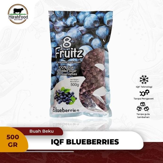 

RKM 8 Fruitz IQF Frozen Blueberry | Buah Bluberi Beku - 500 gr