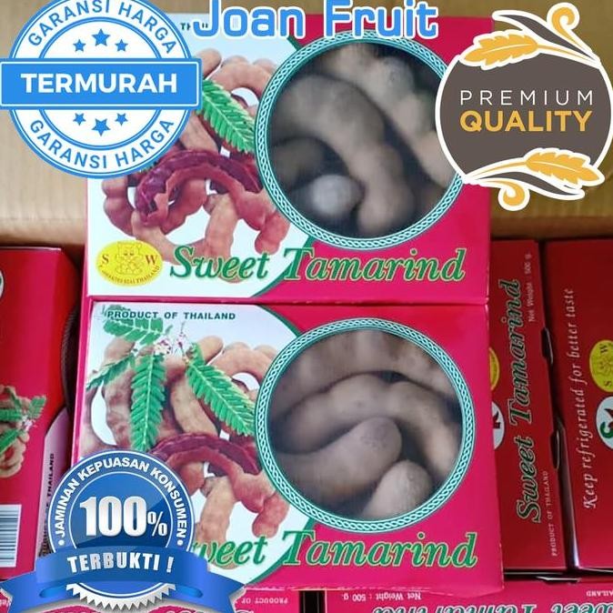 

RKM Buah Asam Bangkok / Sweet Tamarind 500gr Manis Thailand Harga Grosir