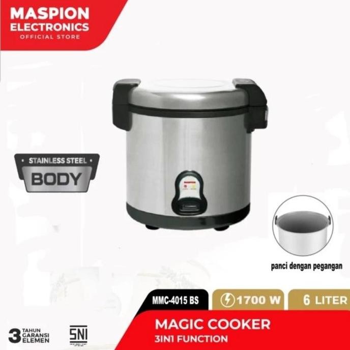 Maspion Magic Com Rice Cooker 4 Liter Jumbo EX 4010 C EX4010 EX-4010 C