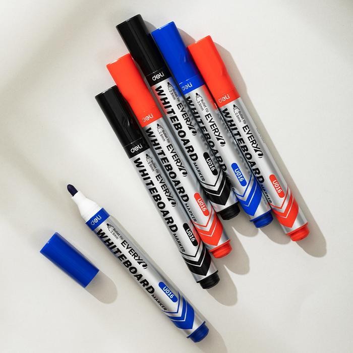 

EMS Deli Spidol Papan Tulis / Dry Erase Marker Dapat di Refill Tebal 2.5mm EU016 Alat Stationery Tinta