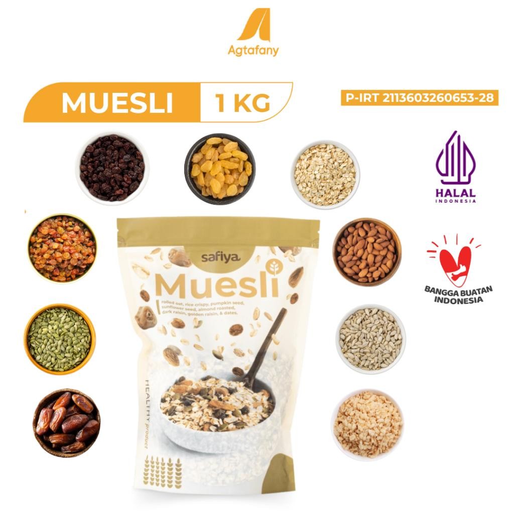 

Rkm Muesli Safiya 1 Kg Berry Yogurt Original Sereal Oatmeal Dried Fruit Sarapan Sehat Makanan Ringan | Healthy Food