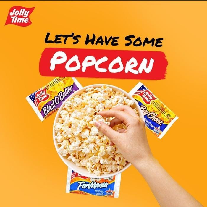 

RKM Popcorn Jolly Time Big Cheez / Pop corn rasa Keju Kuning