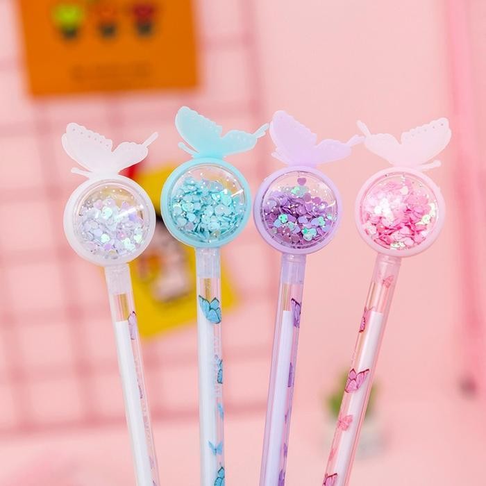 

EMS COD (YBL) Pena Karakter Payet Gliter Bunny Lucu Tinta Hitam Gel Pulpen Murah Gel Bolpen Gel Pastel Alat Tulis Sekolah Kantor Murah Pink Stationery (BELI LOKAL)