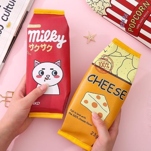 

EMS BISA COD S5823 Kotak Pensil Anak Gaya Motif Camilan / Tempat Pensil Gaya Jepang Alat Tulis Stationery