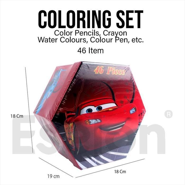 

EMS Crayon 46set 4IN1 karakter/ Set Mewarnai+melukis 46set
