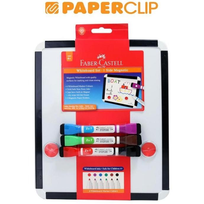 

Papan Tulis/White Board Faber Castell 570703+3 Marker New Stok