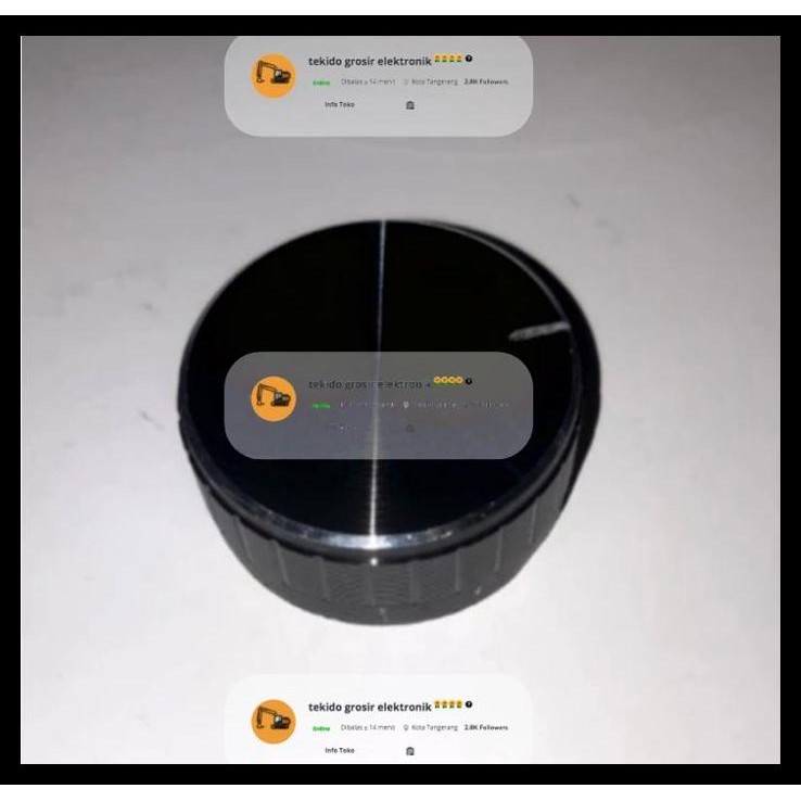 TERMURAH KNOP POTENSIO 40MM KNOP POTENSIO ALMUNIUM BESAR 40 MM 