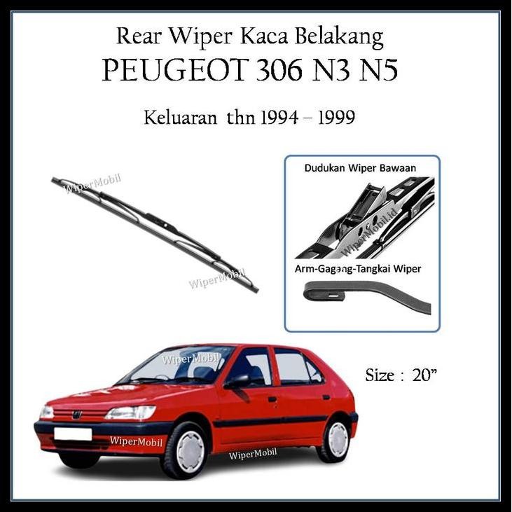 TERMURAH WIPER BOSCH KACA BELAKANG PEUGEOT 306 N3 N5 1994 1995 1996 1997 1998 