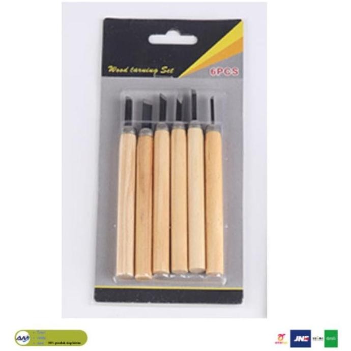

Pisau Alat Ukir Kayu 1 Set Isi 6 Pcs Wood Carving Knife