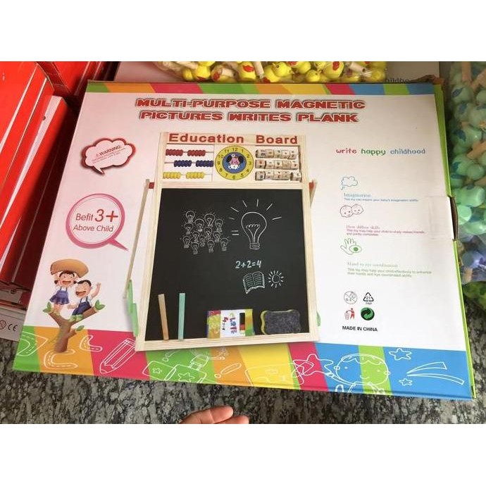

Zen057- Papan Tulis Education Magnet Board Magnet 2 Sisi 2In1 Besar/White N Black Board New Stok