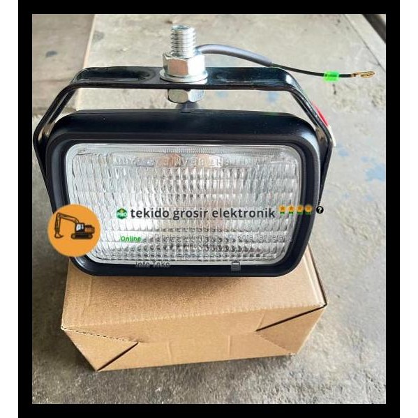 TERBARU LAMPU SOROT SK200-8 KOBELCO YT80S00002F1 / FOG LAMP SK200 12V 24V 