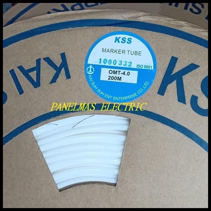 

DISKON MARKER TUBE KSS OMT 4 200MTR / ROLL PUTIH KABEL MARKER !!!!