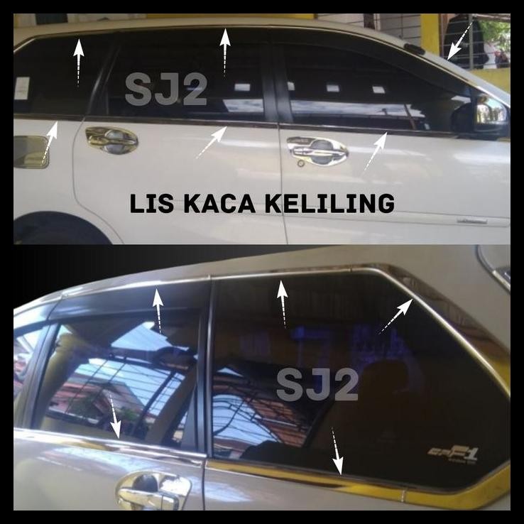 BEST DEAL LIS KACA SAMPING FULL KELILING ALL NEW AVANZA XENIA GRAND 2012 UP 