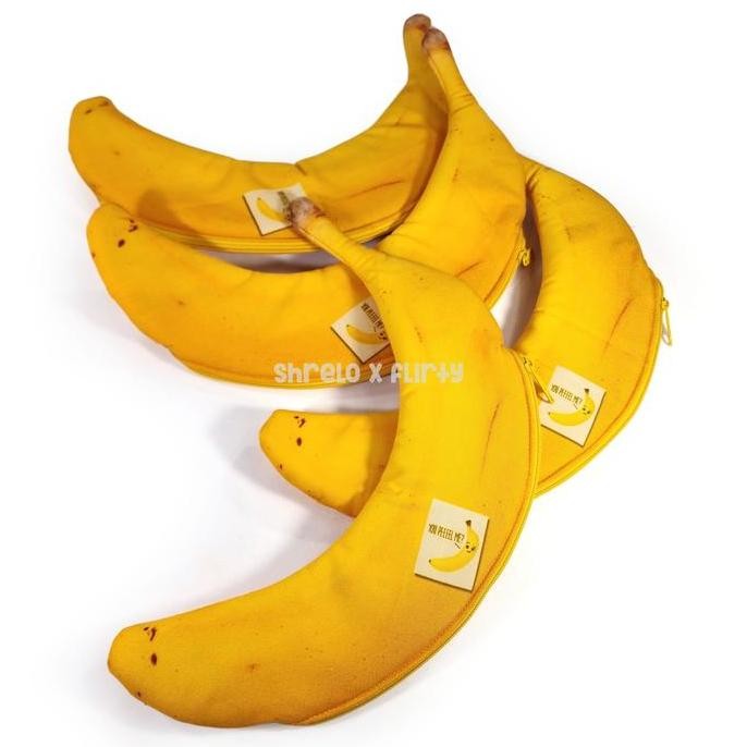 

Tempat Pensil Pisang Pouch Bentuk Buah Banana You Peel Me Bisa Untuk Inner Bag Atau Make Up New Stok