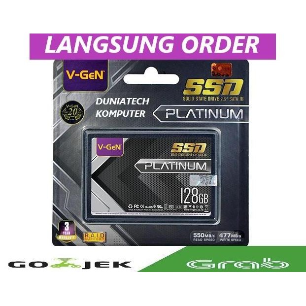 NEW SSD 128GB V-GeN SATA 3 | SSD Laptop Komputer VGeN 128 GB SATA III