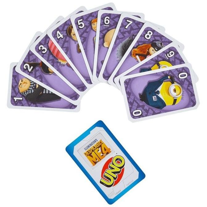 UNO Despicable Me 4 Card Game For Kids Mainan Kartu Uno WS
