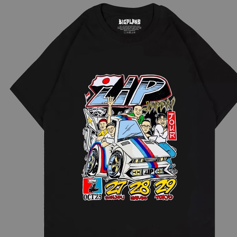 Promo Zip Tour Japan Kaos Musik Zip Tour Edition Kaos Band Punk Hardcore