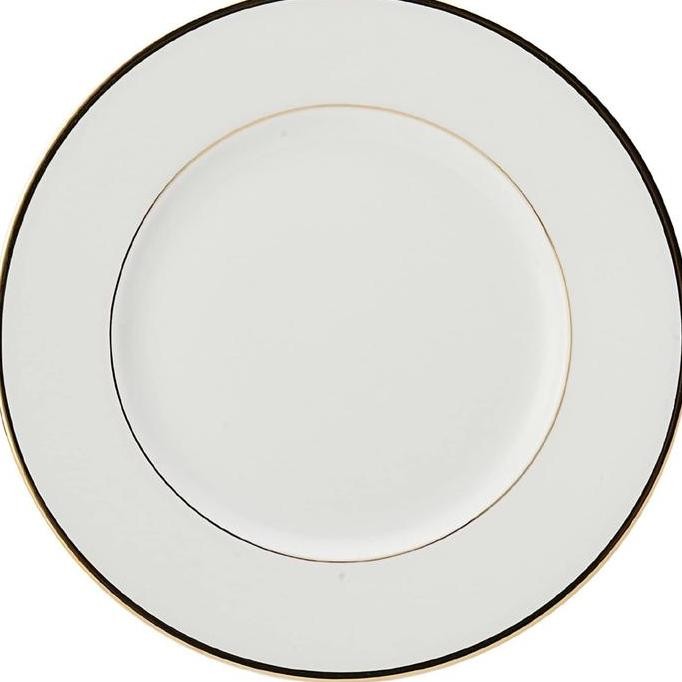 TERMURAH - Mikasa Cameo Gold Rim Plate White St Saint James Tableware piring