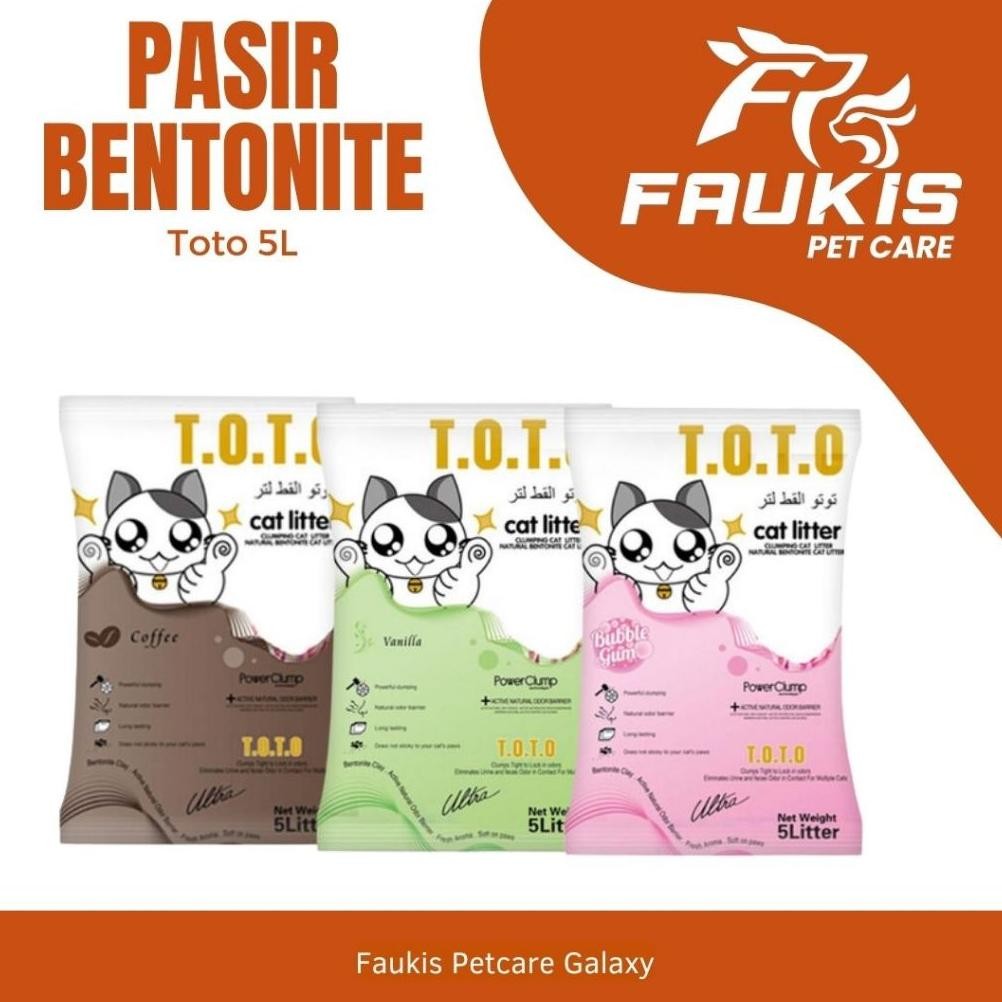 Pasir Kucing Gumpal Wangi Toto 5 litter DiM