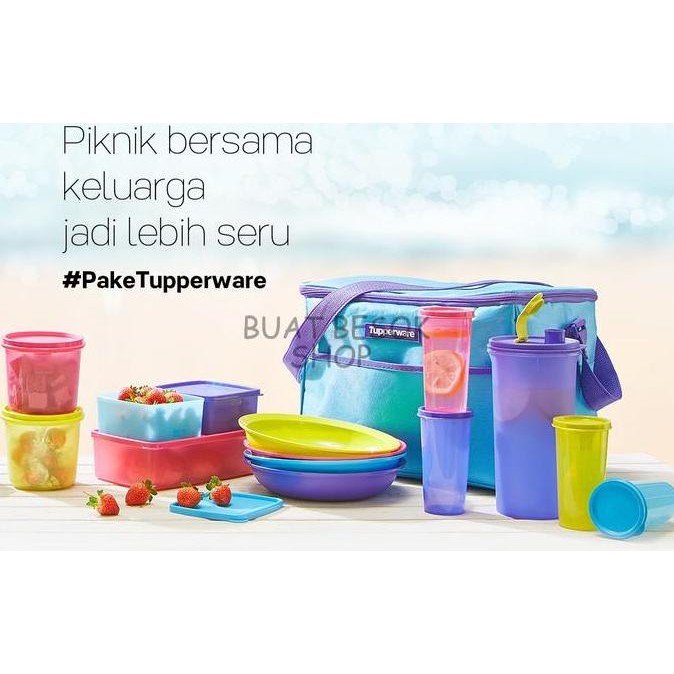 Set Bekal Piknik Wadah Tupperware Wedding Gift Kado Family Day Out
