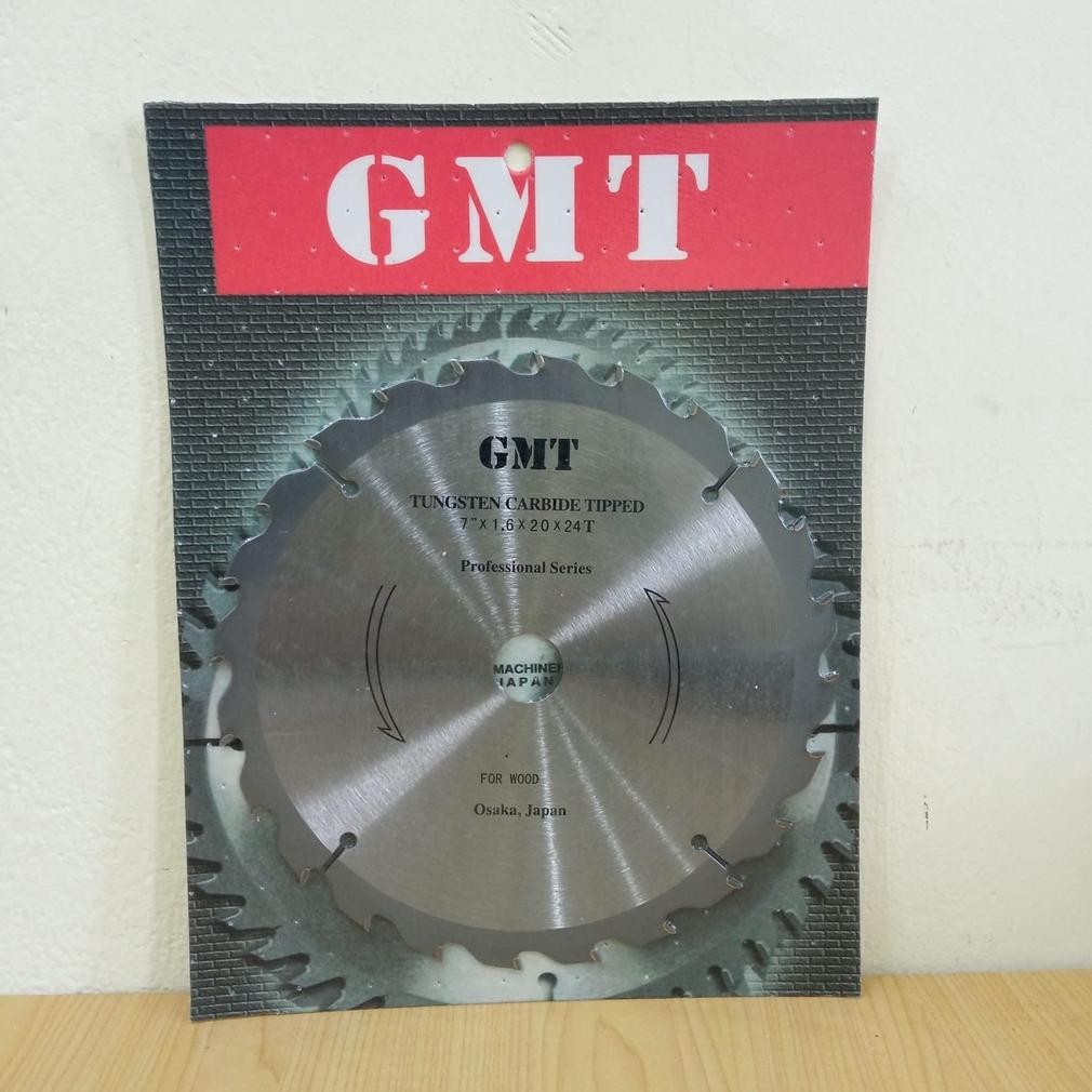 Mata Gergaji Kayu Circular Saw 7" x 24 GMT Tipis | GMT Mata Circle Saw Blade 7x24T (Super Thin)