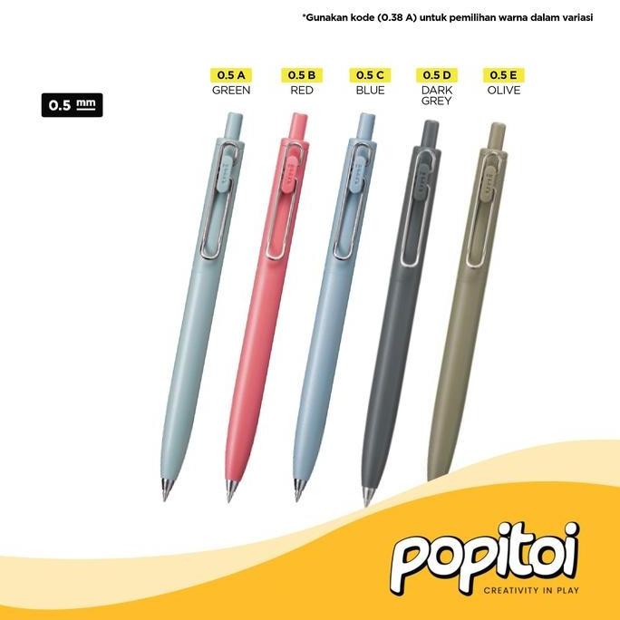

Uniball One F Feel Umn-Sf Faded Series 0.38 0.5 Mm Gel Pen Pulpen Uni Ball New Stok
