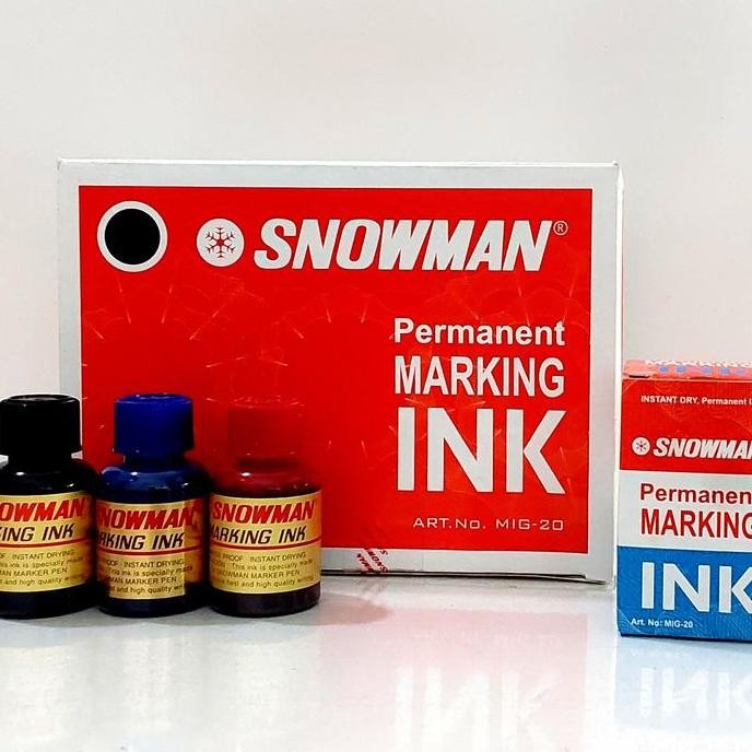 

Refill / Tinta Spidol Snowman Permanent / Lusin ( 12 Pcs ) New Stok