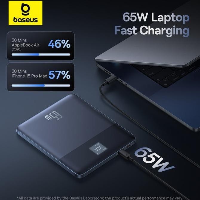 Powerbank Baseus Blade2 12000Mah 65W Fast Charging Type C To C Laptop & Hp