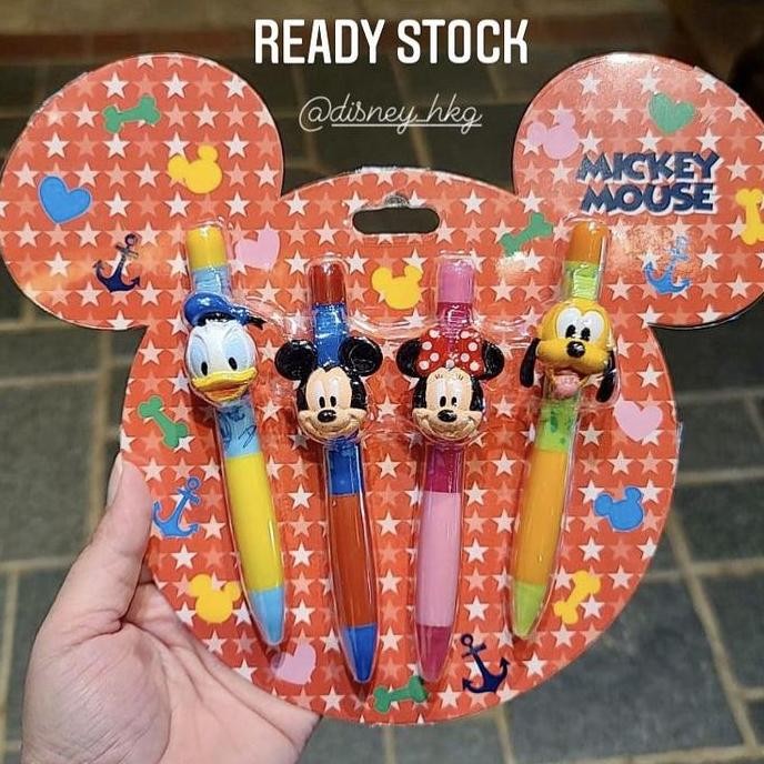 

Pulpen Set Of 4 Mickey & Friends Disney Original New Stok