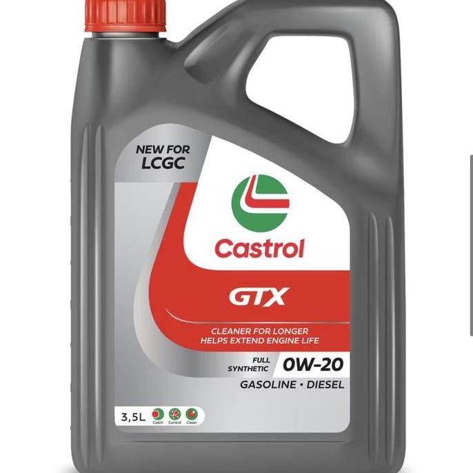 Oli LCGC Castrol GTX Ultra Clean 0w-20 0w20 3.5 liter