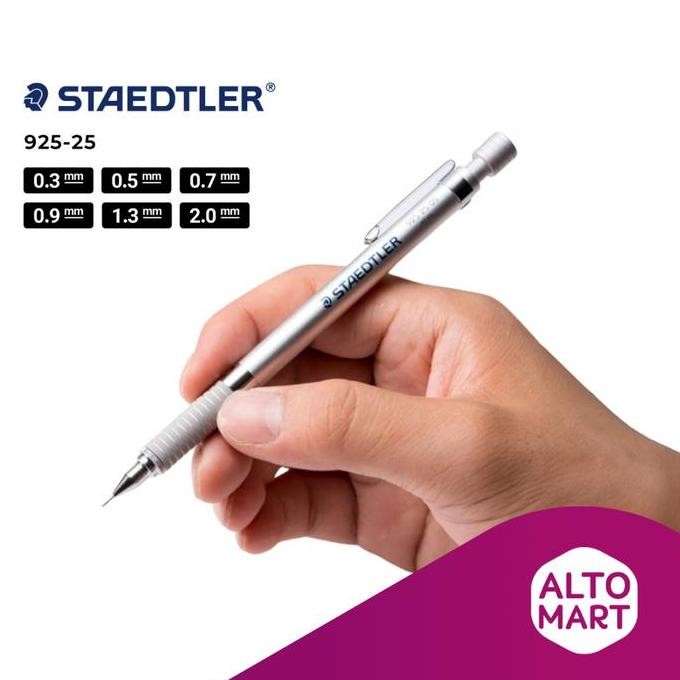 

NEW Staedtler 925-25 Drafting Mechanical Pencil 0.3 0.5 0.7 0.9 1.3 2.0 mm Pensil Mekanik Cetek Sketch Sketsa Gambar