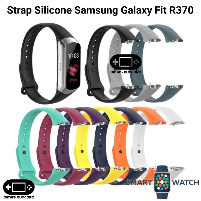 Strap Silicone Samsung Galaxy Fit SM R370 Silikon Silicon R 370 Bracelet Tpe Tali Jam Tangan DiM