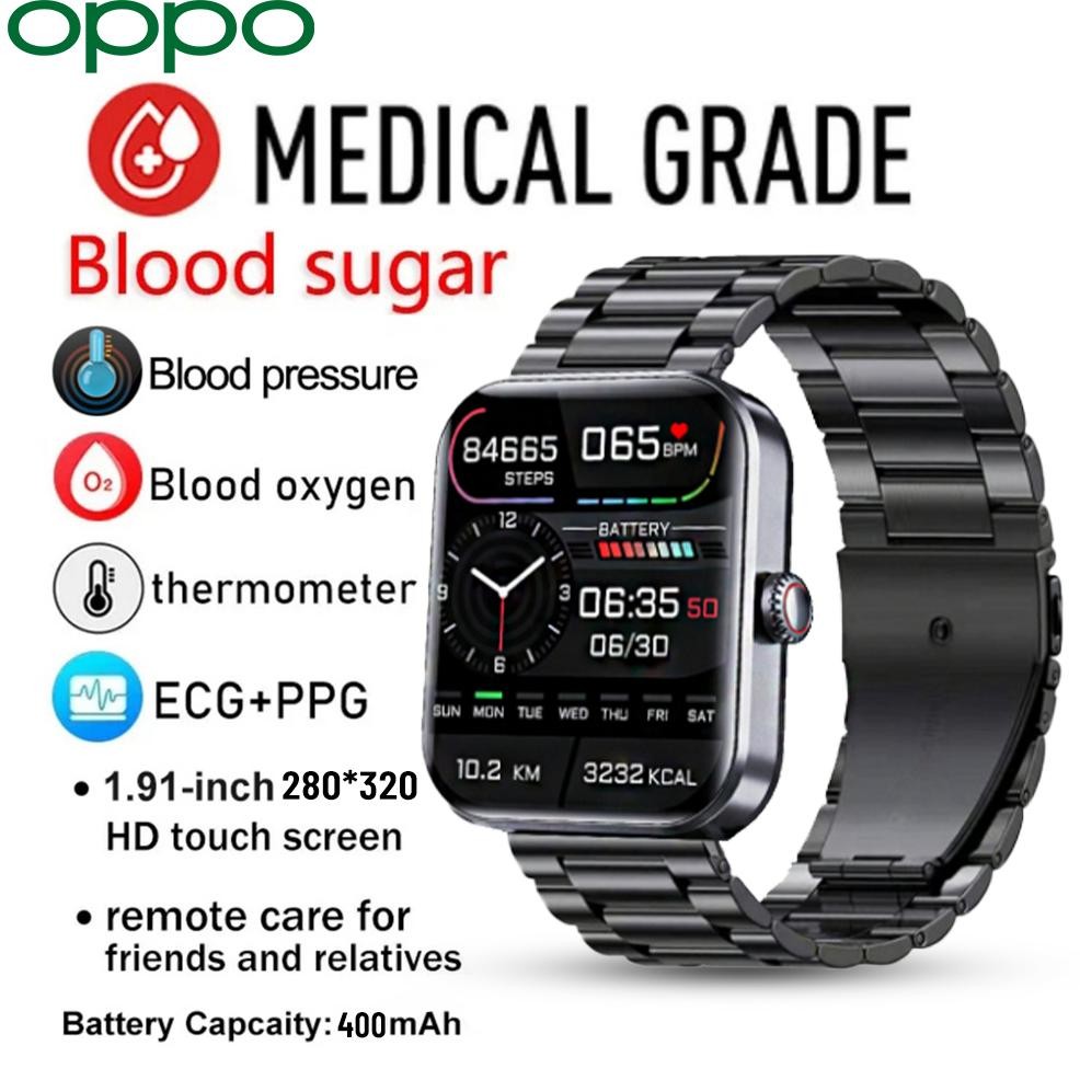 OPPO NEW Smartwatch F57L 1.91inch Full Touch Screen Jenis Olahraga Pria Dan Wanita Olahraga Jam Pint