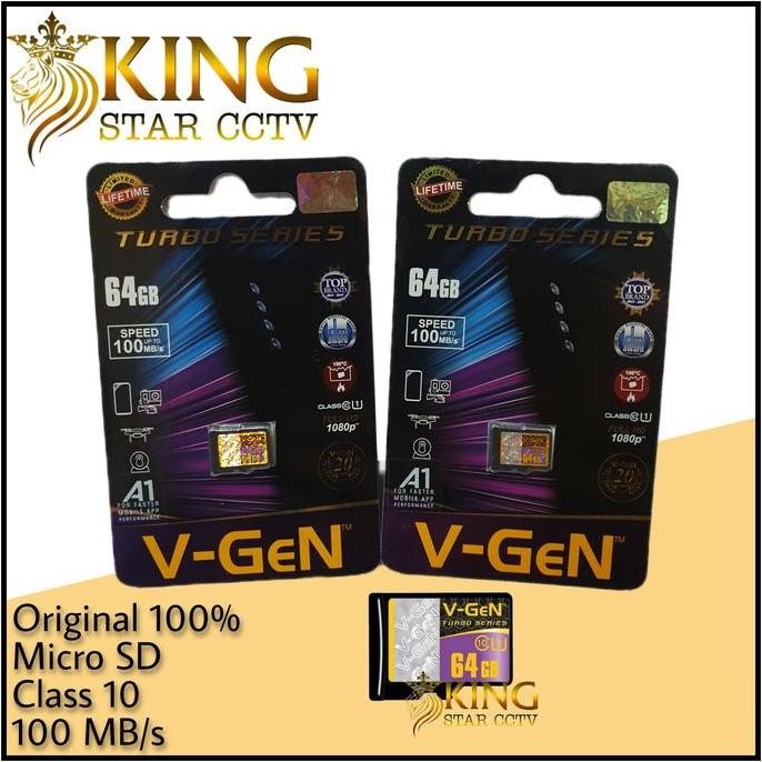 Micro SD V-GEN 64GB,MicroSd Vigen/Memory Card Vgen 64GB