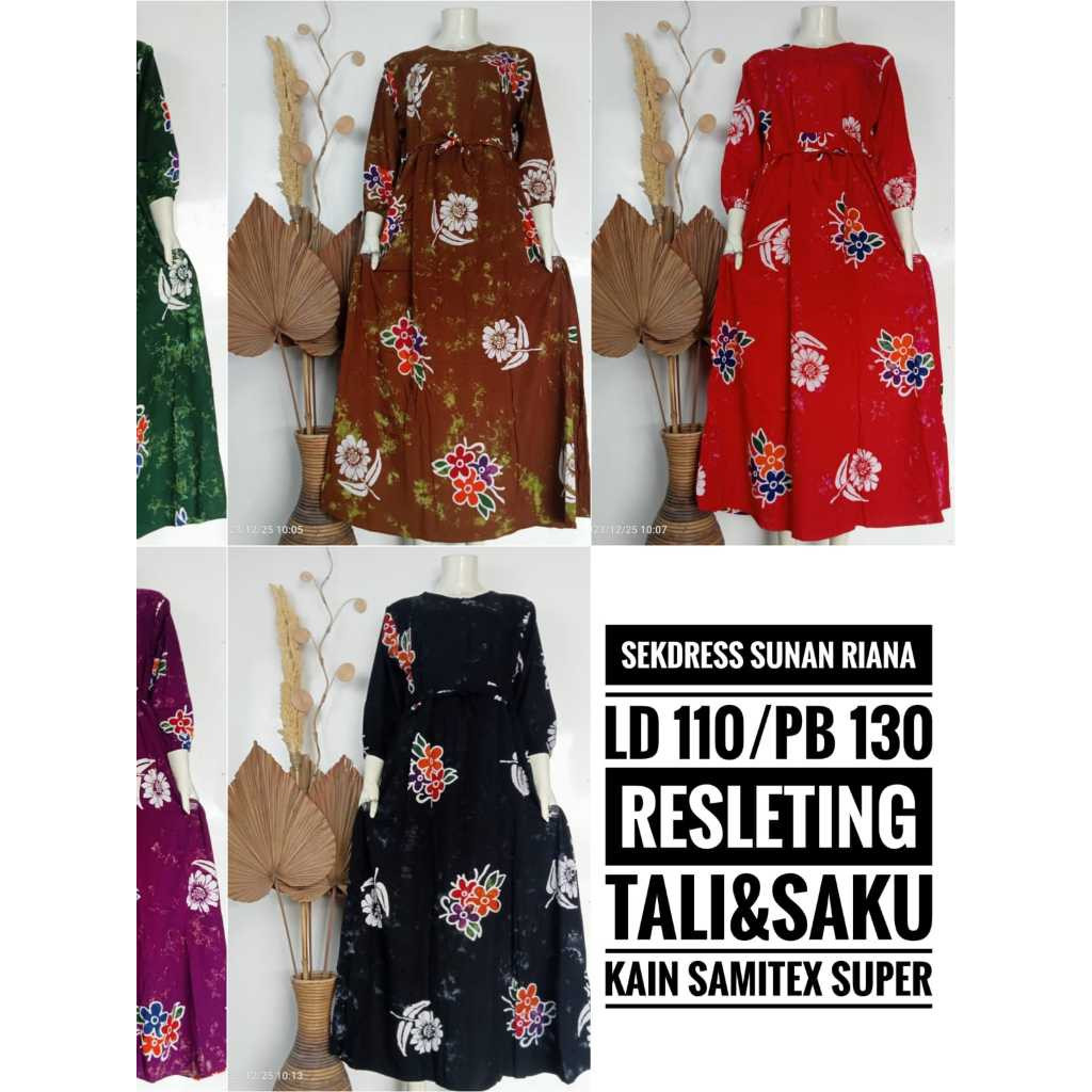 Sekdress Sunan Riana | Daster Terbaru Motif Sunan Batik Pekalongan Premium