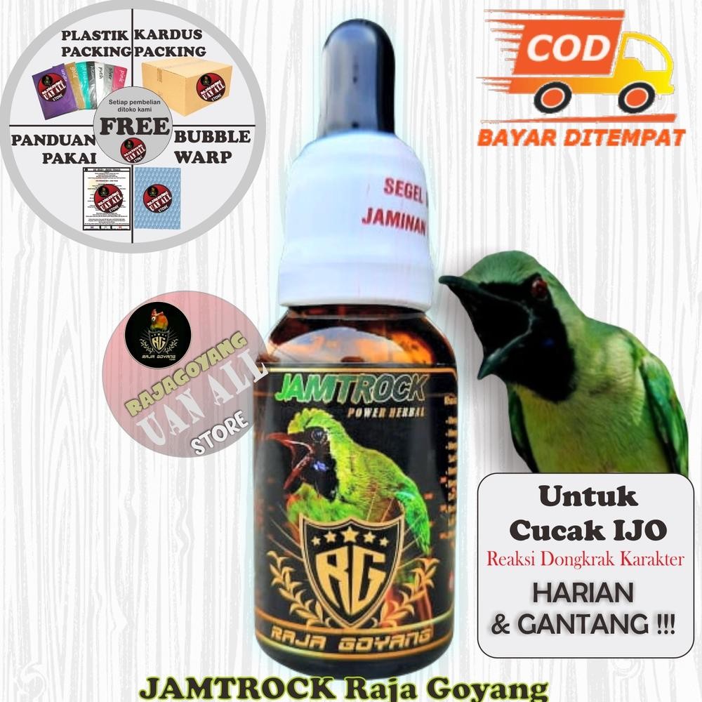 Jamtrock Raja Goyang Vitamin Burung Cucak Ijo Original RG Herbal Alami 100% /Vitamin Cucak Ijo Untuk