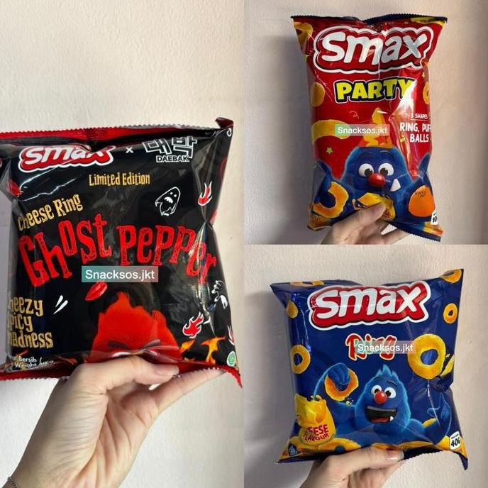 

SMAX RINGS CHEDDAR GHOST PEPPER / ORIGINAL RING KEJU / PARTY CHEESE SNACK