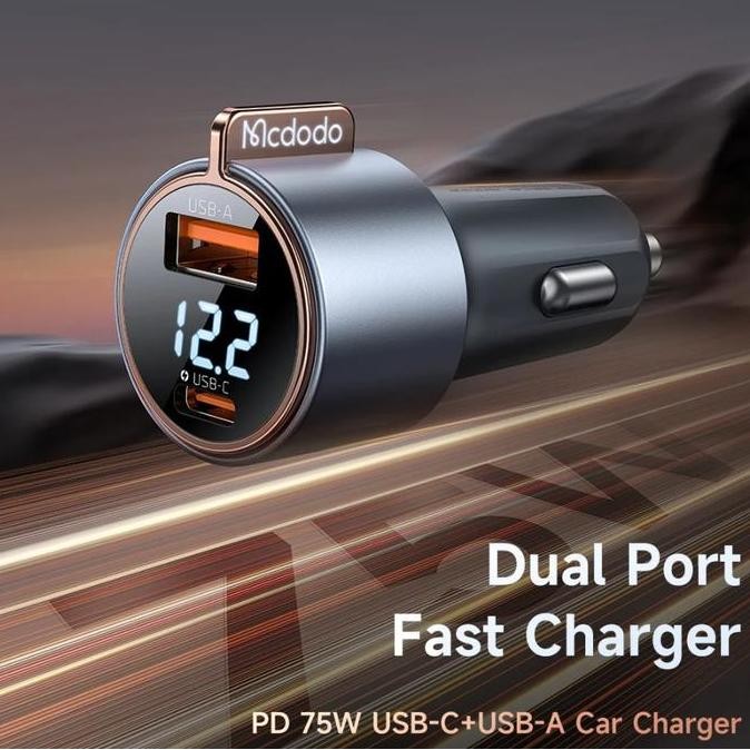 Mcdodo Car Charger Usb + Type C Super Fast Charging 25W 45W Casan Mobil