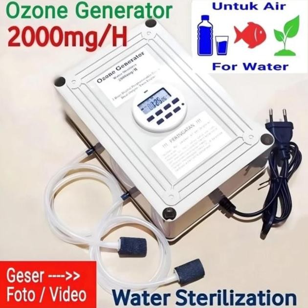 Ozone Generator 220V 2000Mg Water Ozonizer Germicidal Sterilizer
