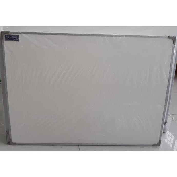 

Papan White Board Diamond Putih+Putih Uk.50X70 New Stok